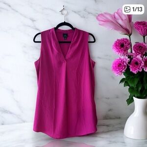 Worthington Magenta Pink Sleeveless Top